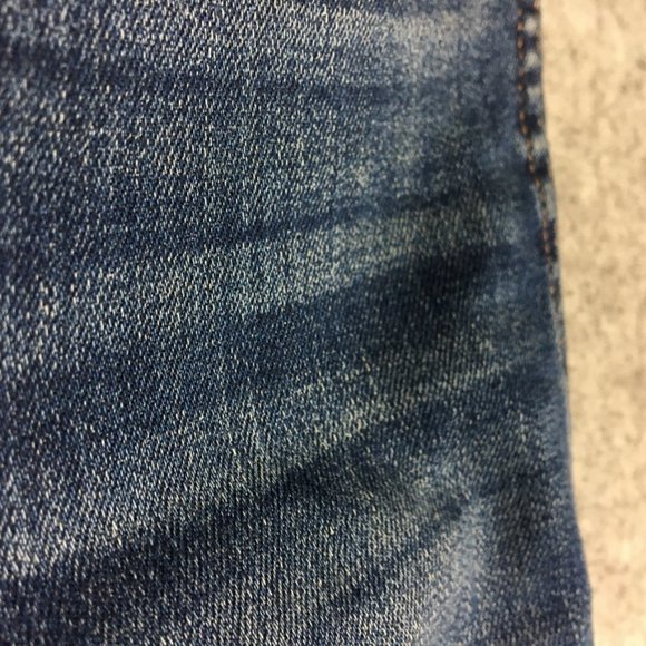 Madewell Jeans 26 2 10" High Rise Skinny Dark Wash Distressed Blue Tencel Lyocel - Picture 5 of 16